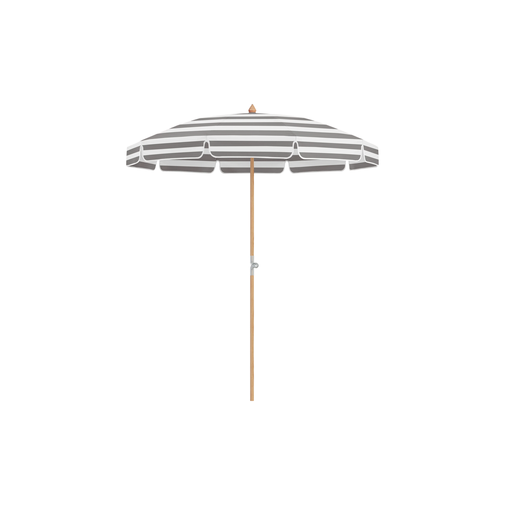 Glatz Alexo Sonnenschirm – mit Volant SQ5: 570 Steel Stripe