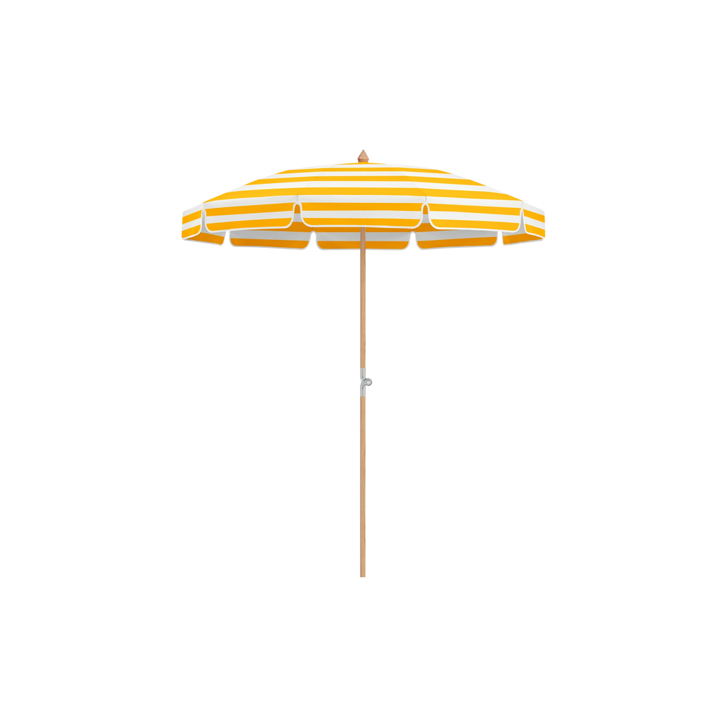 Glatz Alexo Sonnenschirm – mit Volant SQ5: 624 Yellow Stripe