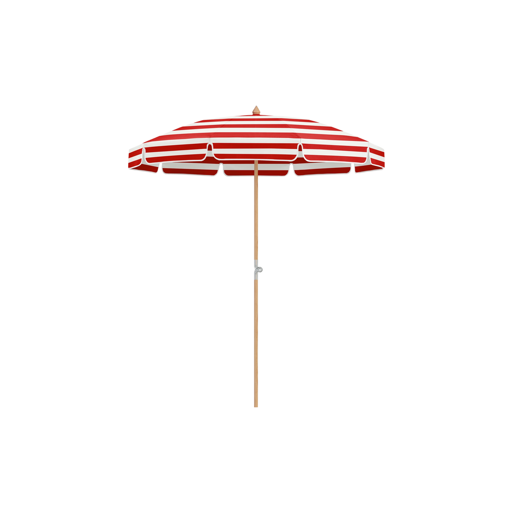 Glatz Alexo Sonnenschirm – mit Volant SQ5: 800 Red Stripe