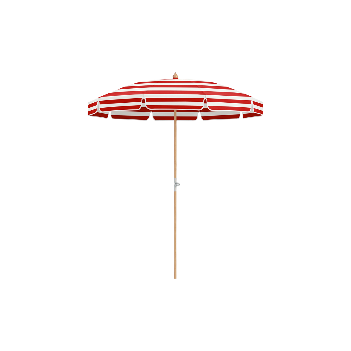 Glatz Alexo Sonnenschirm – mit Volant SQ5: 800 Red Stripe