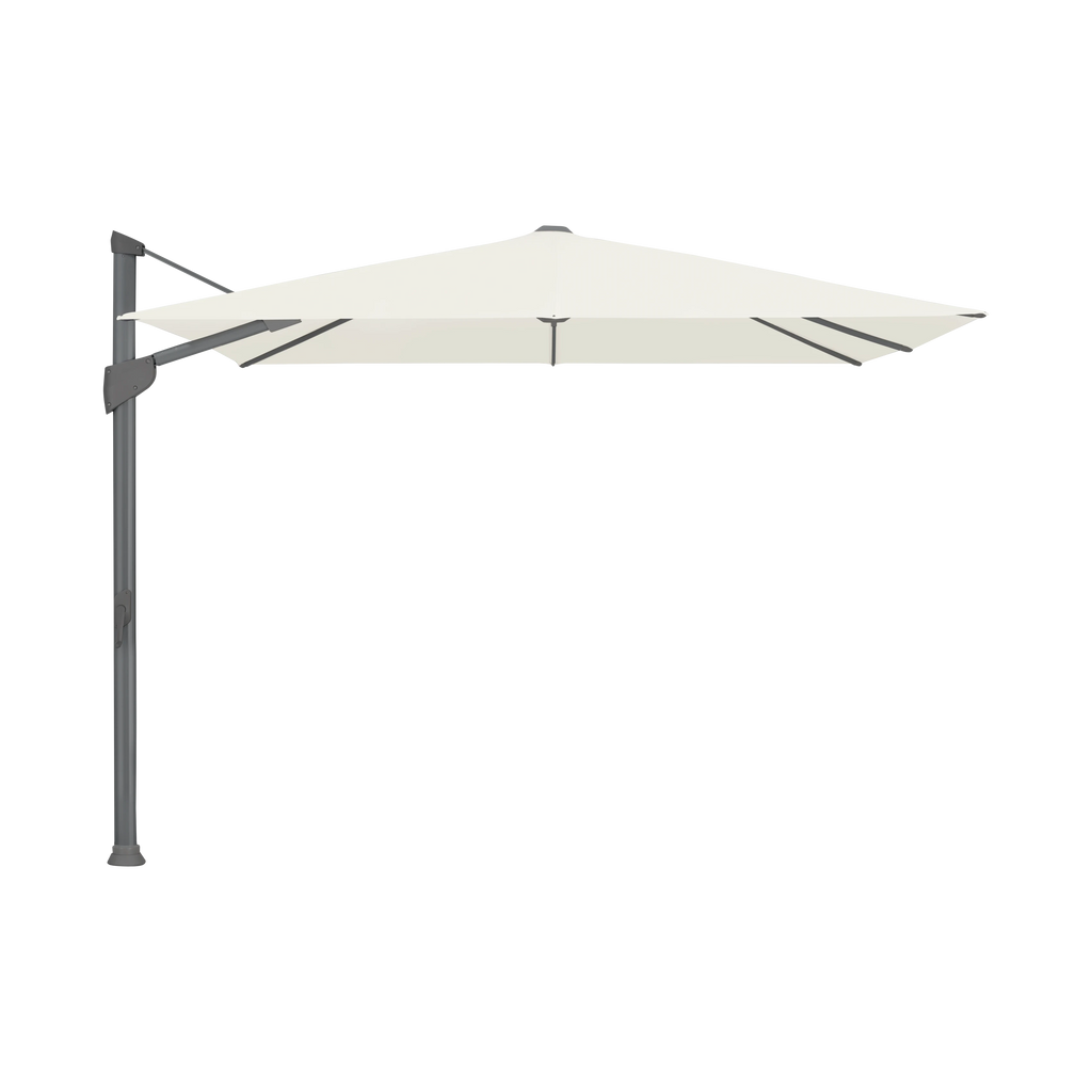 Glatz Fortano Sonnenschirm – Aluminium anthrazit SQ2: 158 White