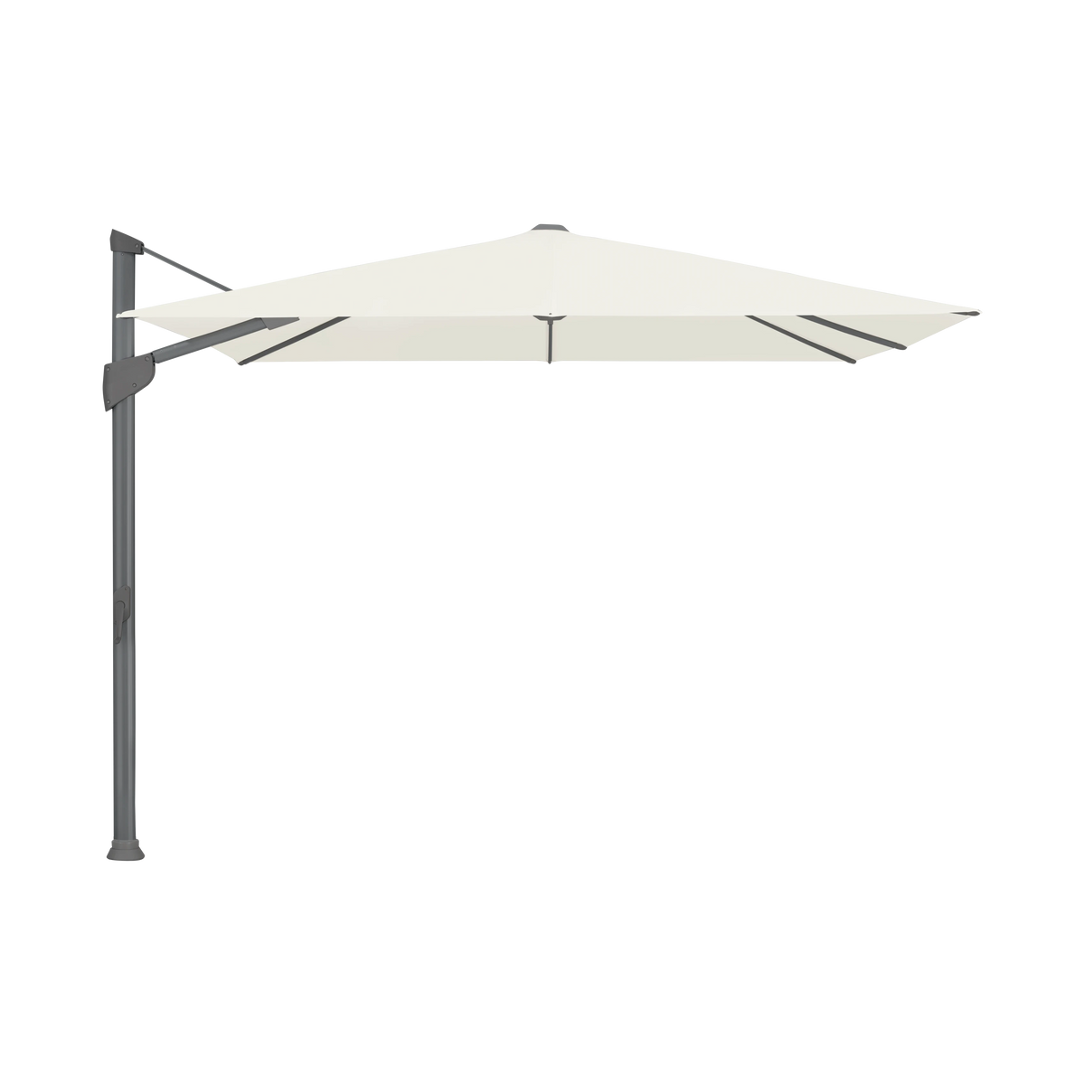 Glatz Fortano Sonnenschirm – Aluminium anthrazit SQ2: 158 White
