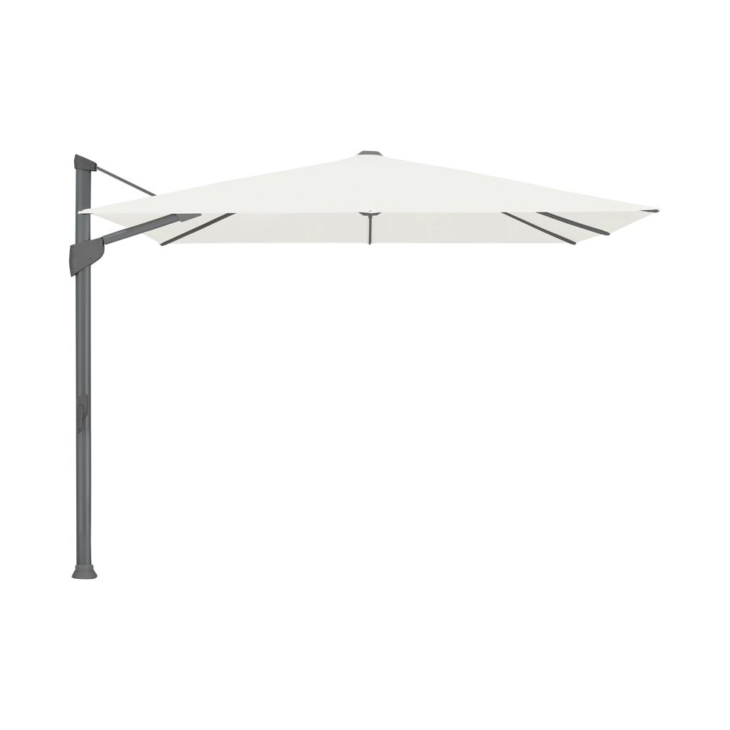 Glatz Fortano Sonnenschirm – Aluminium anthrazit SQ4: 404 White