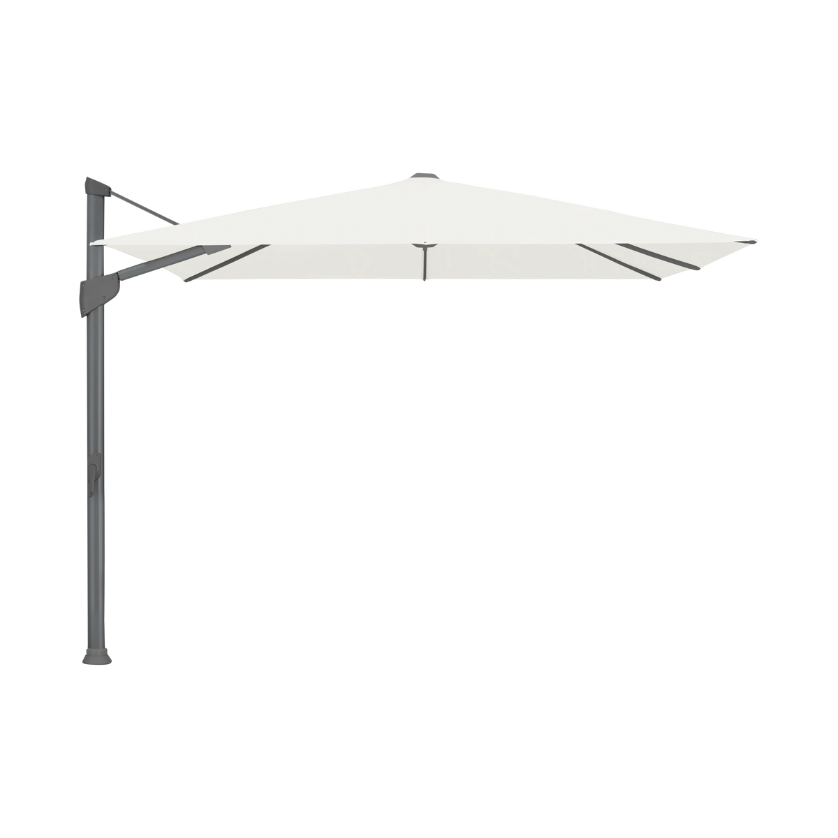 Glatz Fortano Sonnenschirm – Aluminium anthrazit SQ4: 404 White
