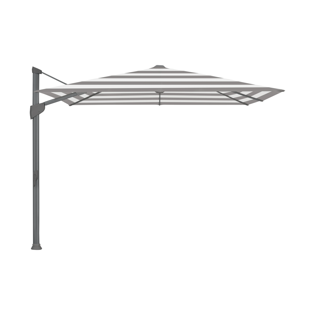 Glatz Fortano Sonnenschirm – Aluminium anthrazit SQ5: 570 Steel Stripe