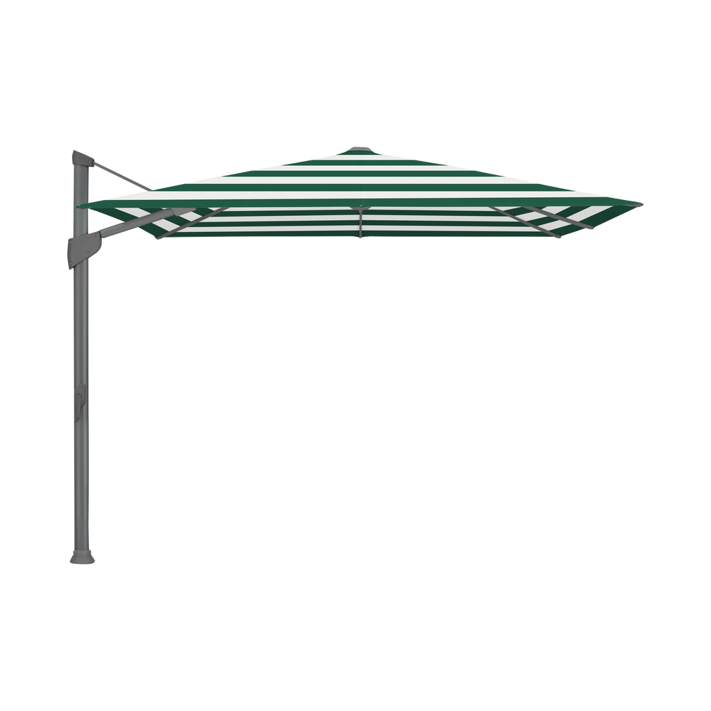 Glatz Fortano Sonnenschirm – Aluminium anthrazit SQ5: 589 Green Stripe