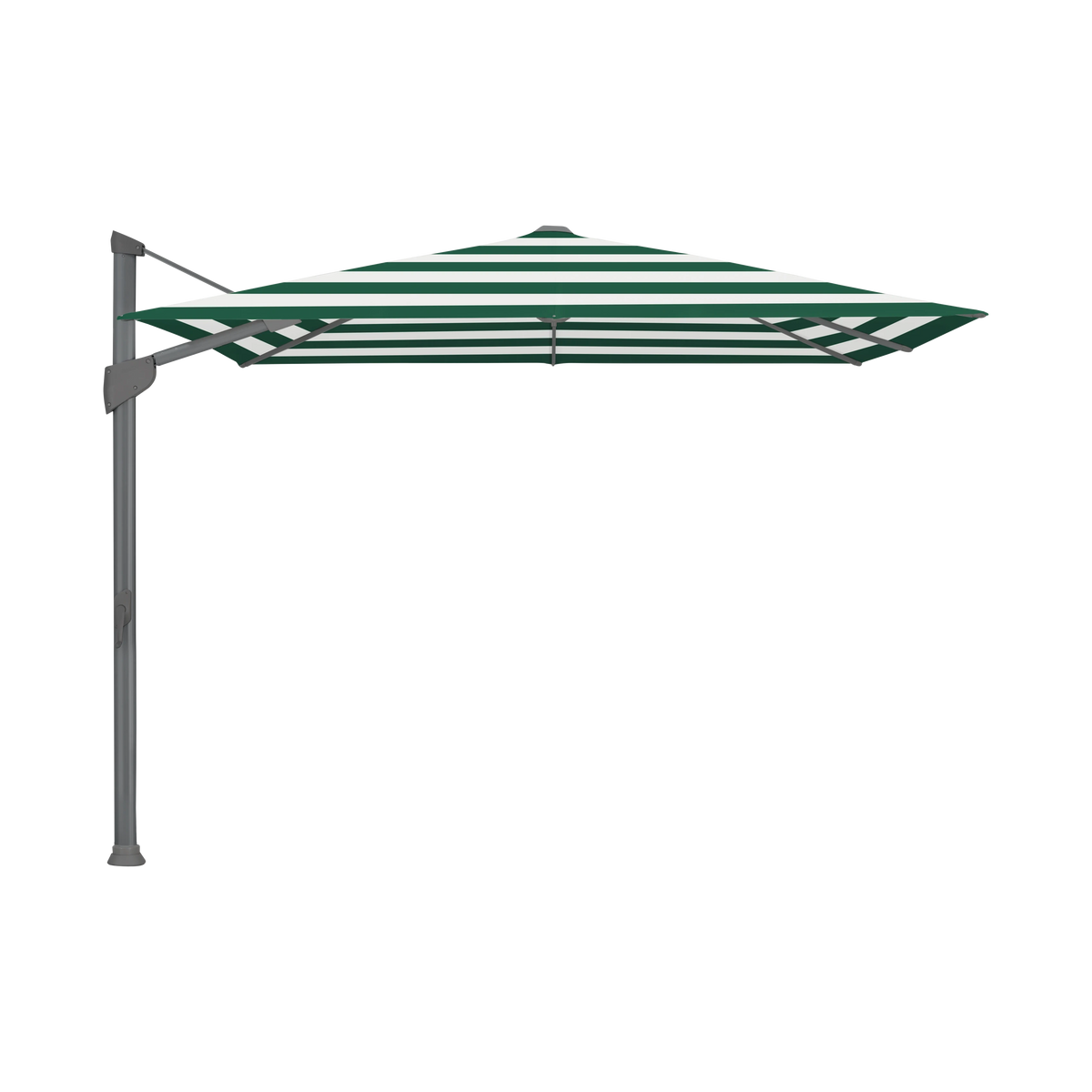 Glatz Fortano Sonnenschirm – Aluminium anthrazit SQ5: 589 Green Stripe