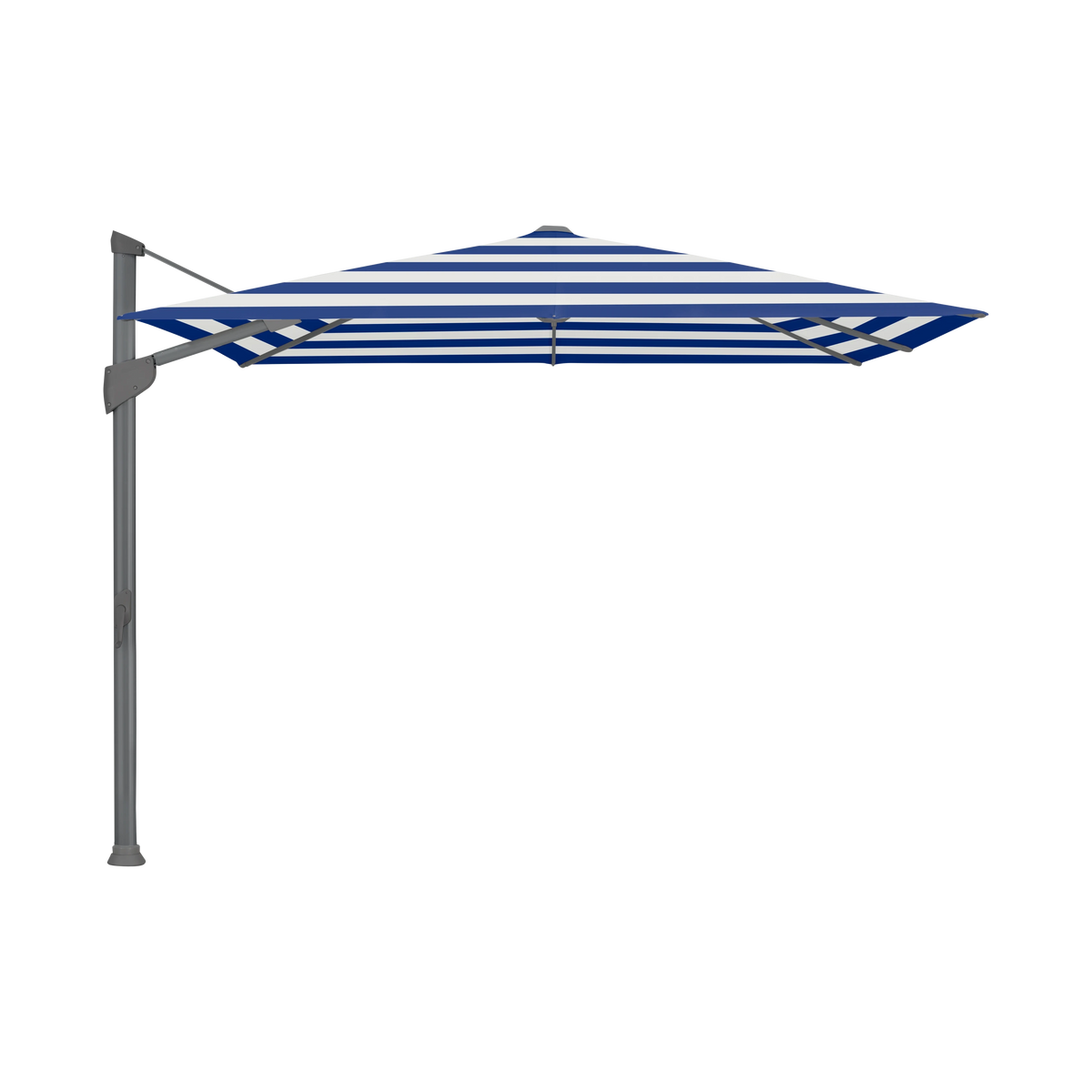 Glatz Fortano Sonnenschirm – Aluminium anthrazit SQ5: 602 Blue Stripe