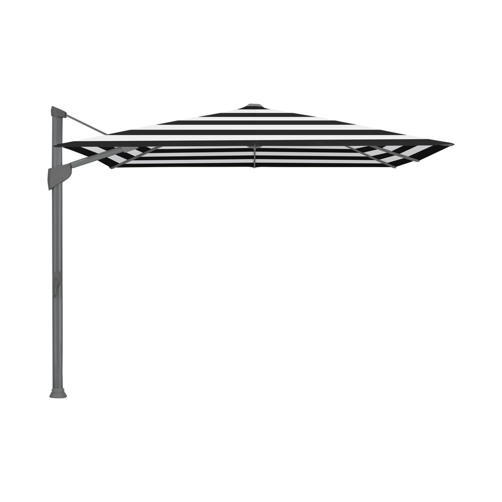Glatz Fortano Sonnenschirm – Aluminium anthrazit SQ5: 810 Black Stripe