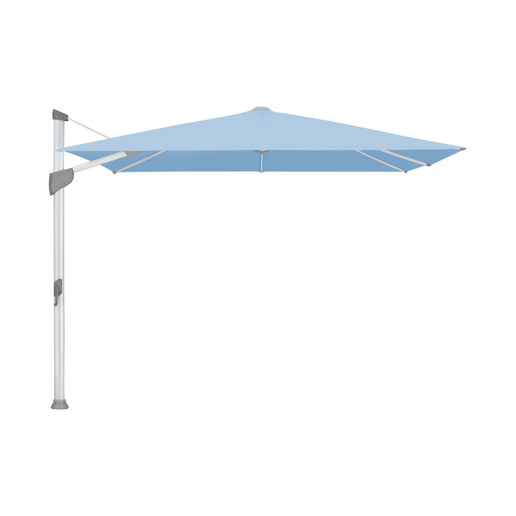 Glatz Fortano Sonnenschirm – Aluminium natureloxiert SQ5: 515 Cloud