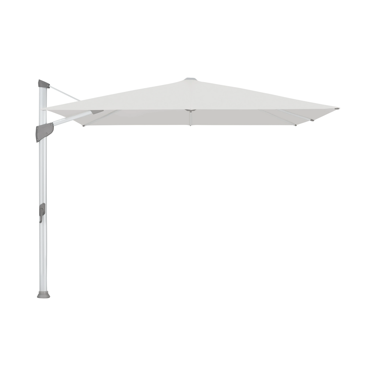 Glatz Fortano Sonnenschirm – Aluminium natureloxiert SQ5: 556 Alabaster