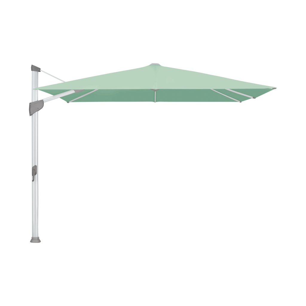 Glatz Fortano Sonnenschirm – Aluminium natureloxiert SQ5: 581 Jade