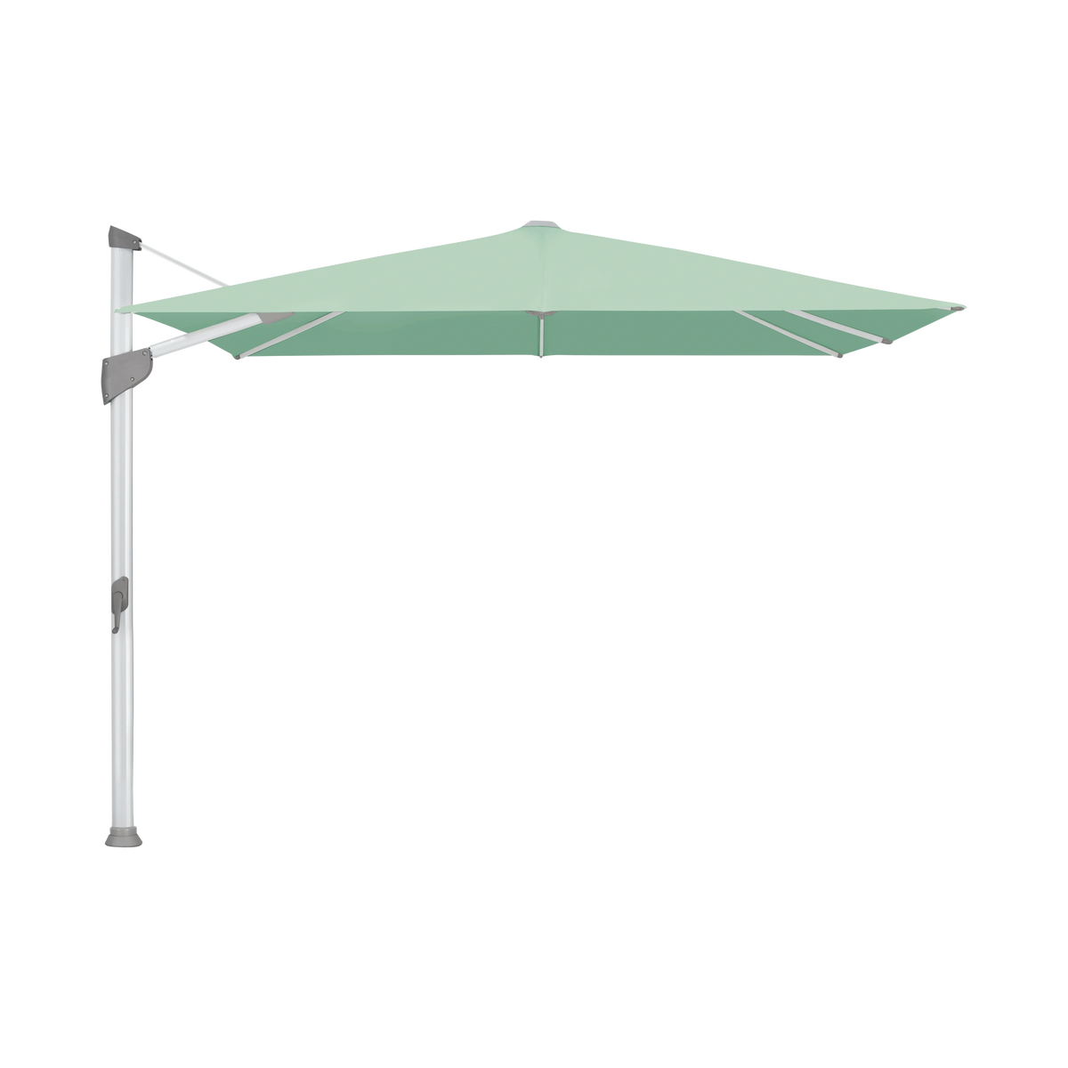 Glatz Fortano Sonnenschirm – Aluminium natureloxiert SQ5: 581 Jade