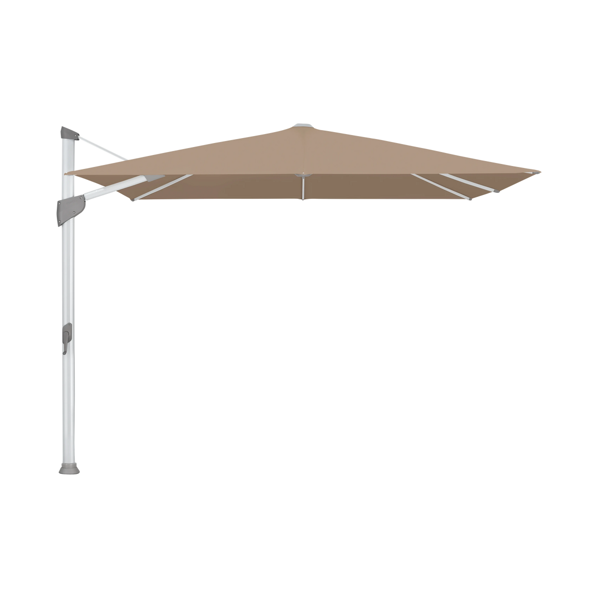 Glatz Fortano Sonnenschirm – Aluminium natureloxiert SQ5: 650 Camel