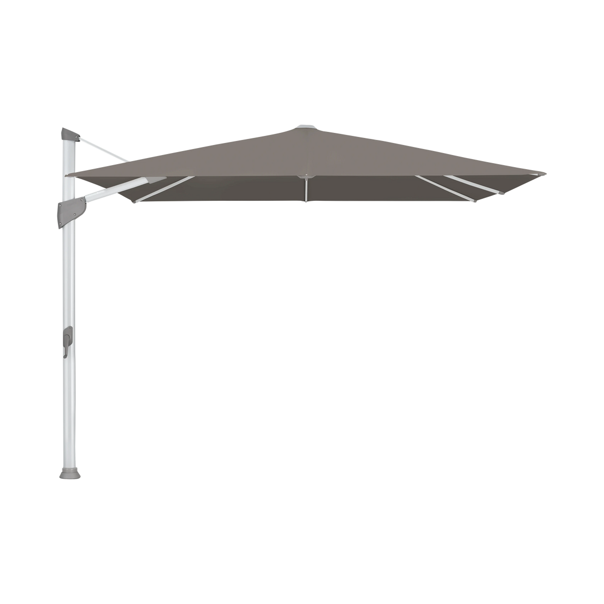 Glatz Fortano Sonnenschirm – Aluminium natureloxiert SQ5: 806 Forge