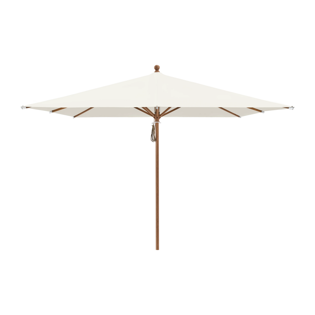 Glatz Piazza Sonnenschirm Holzoptik SQ2: 158 White