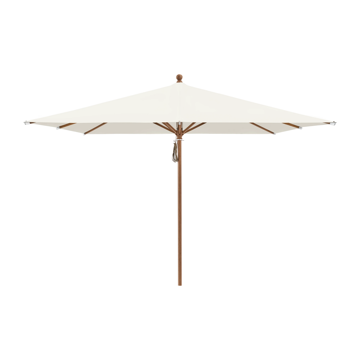 Glatz Piazza Sonnenschirm Holzoptik SQ2: 158 White
