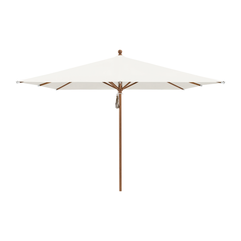 Glatz Piazza Sonnenschirm Holzoptik SQ4: 404 White