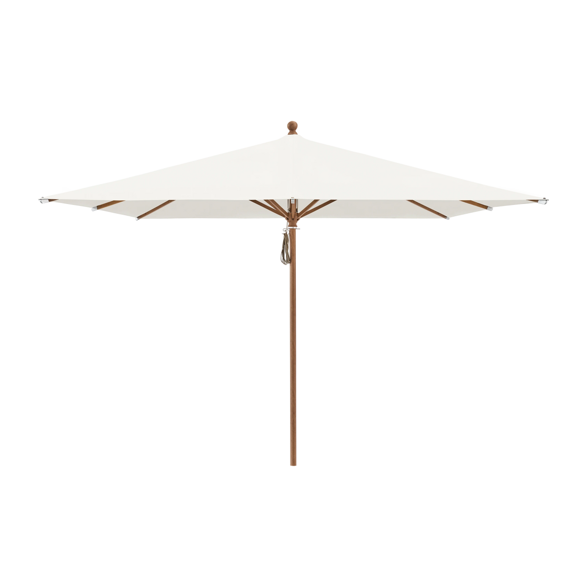 Glatz Piazza Sonnenschirm Holzoptik SQ4: 404 White