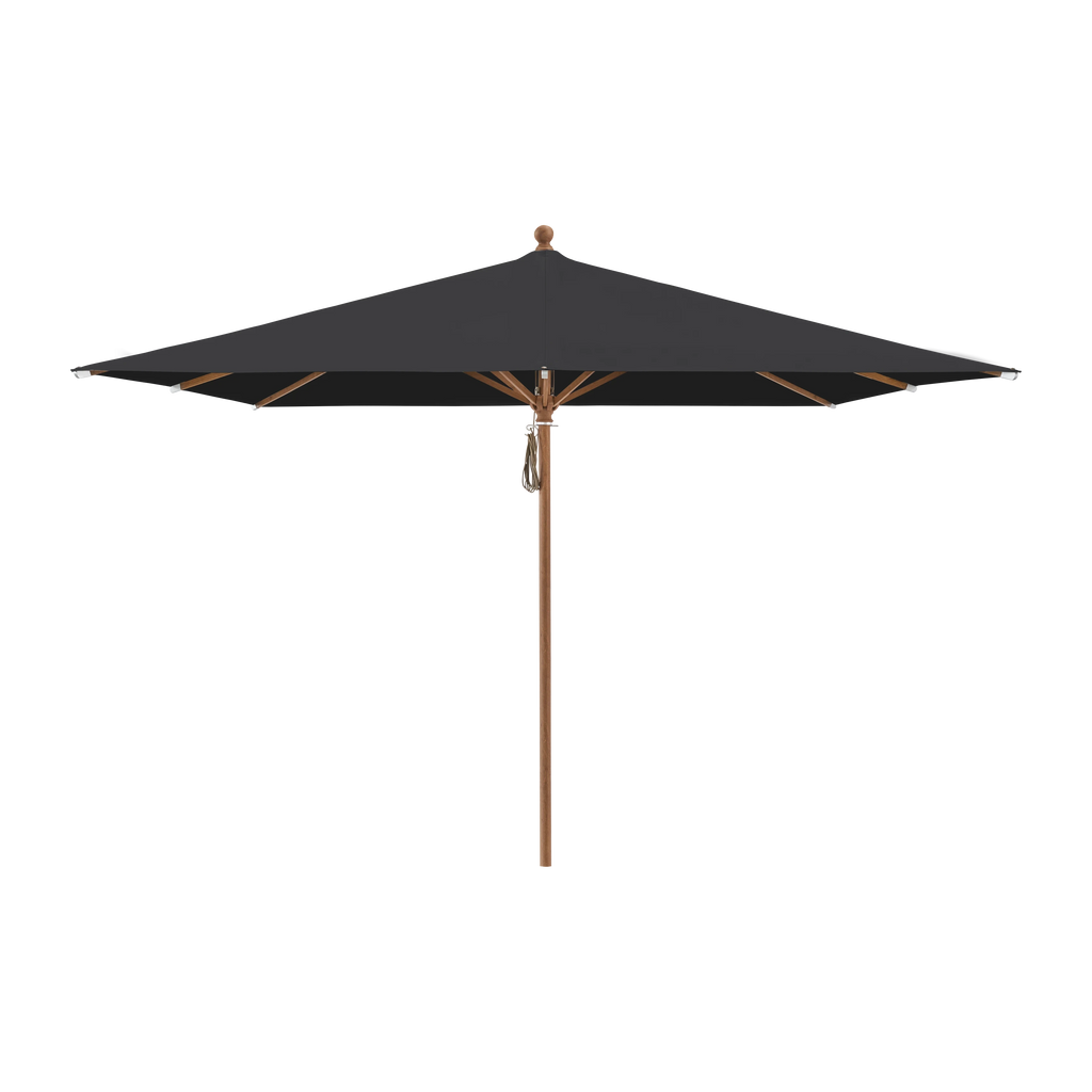 Glatz Piazza Sonnenschirm Holzoptik SQ4: 408 Black