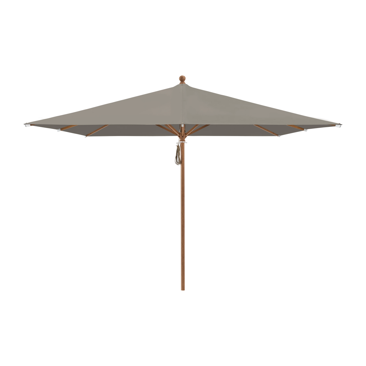 Glatz Piazza Sonnenschirm Holzoptik SQ4: 461 Taupe