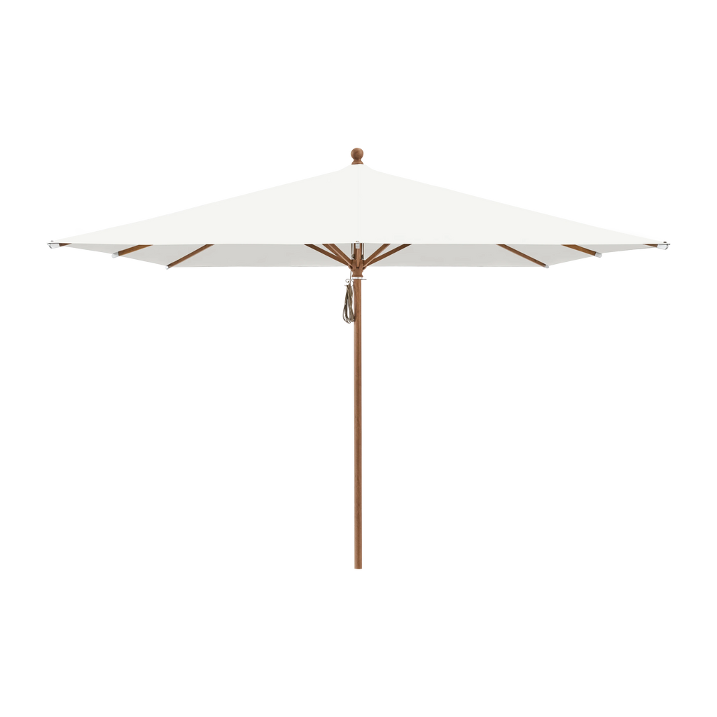 Glatz Piazza Sonnenschirm Holzoptik SQ5: 510 White