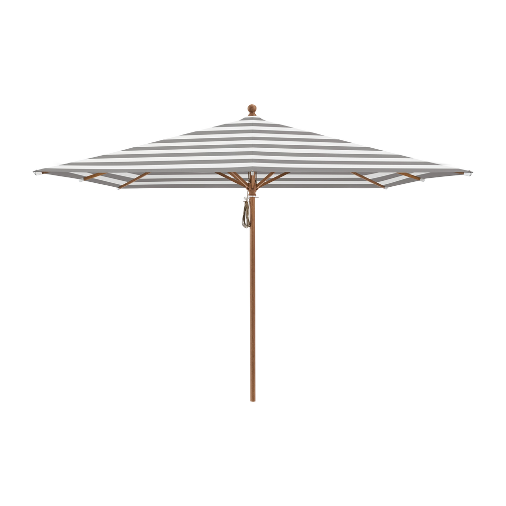 Glatz Piazza Sonnenschirm Holzoptik SQ5: 570 Steel Stripe