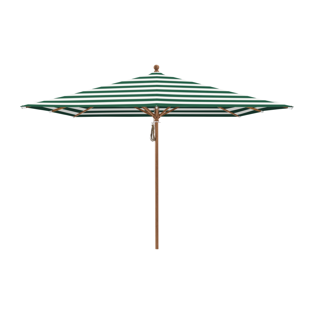 Glatz Piazza Sonnenschirm Holzoptik SQ5: 589 Green Stripe