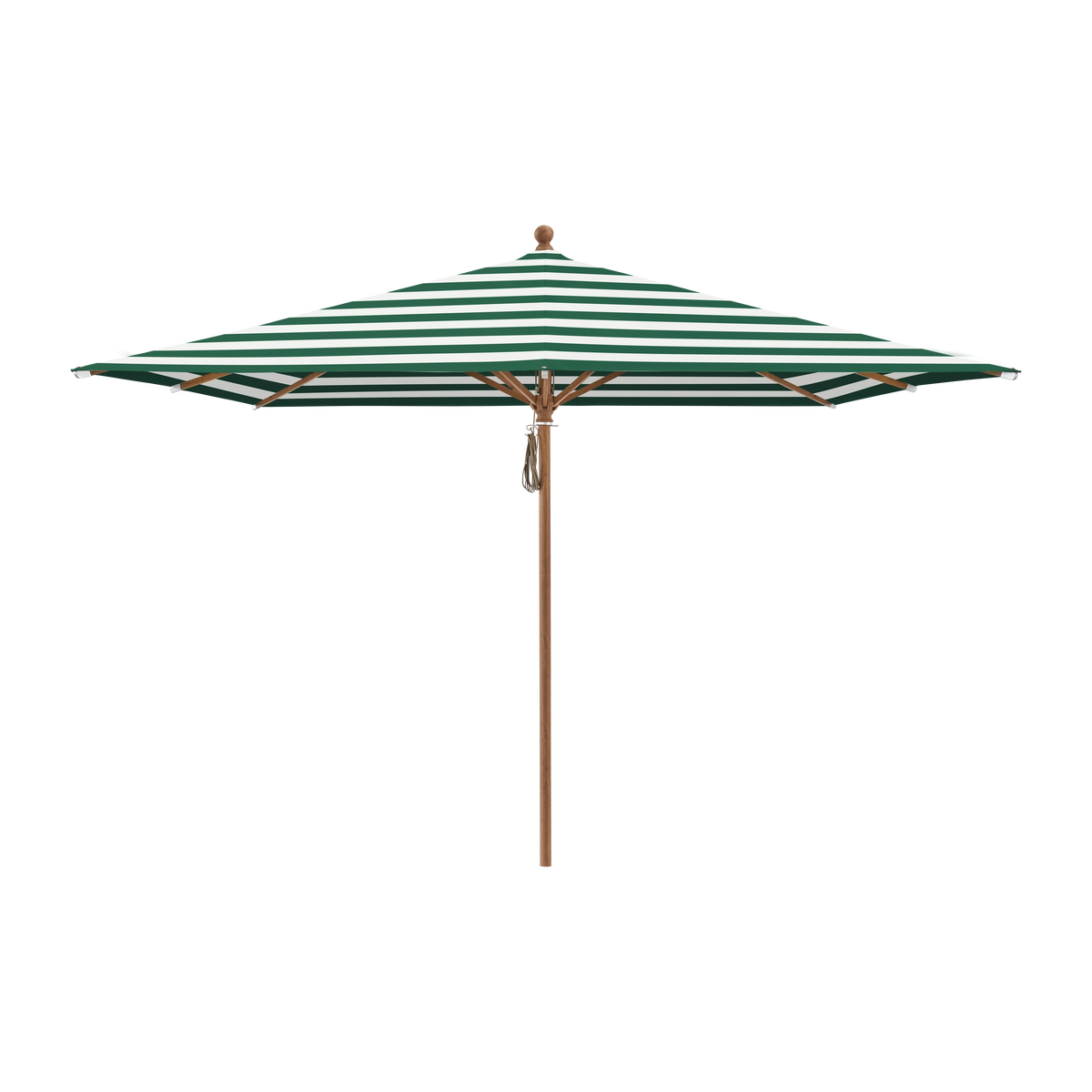 Glatz Piazza Sonnenschirm Holzoptik SQ5: 589 Green Stripe