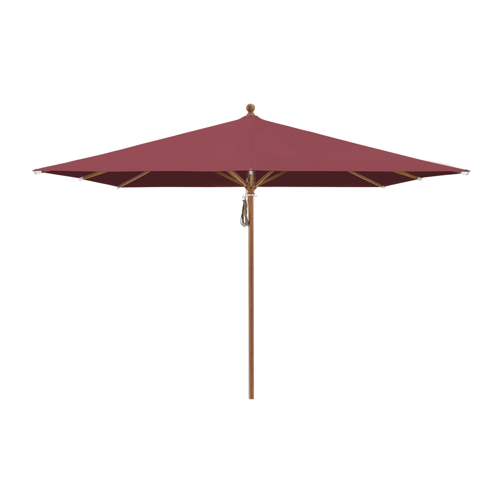Glatz Piazza Sonnenschirm Holzoptik SQ5: 644 Merlot