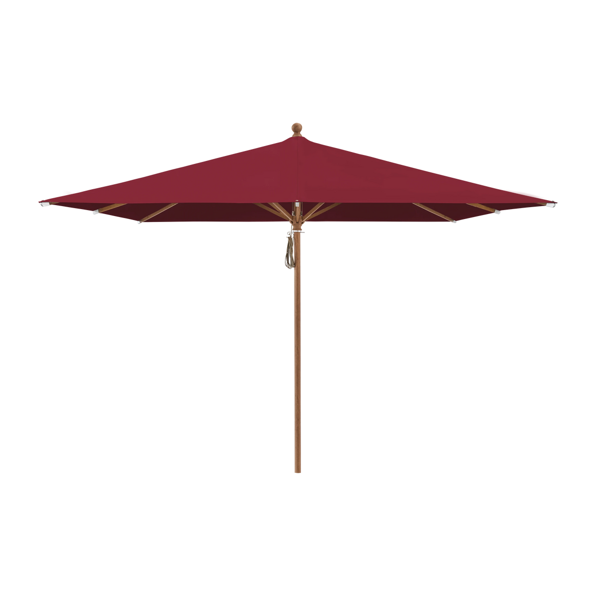Glatz Piazza Sonnenschirm Holzoptik SQ5: 645 Burgundy