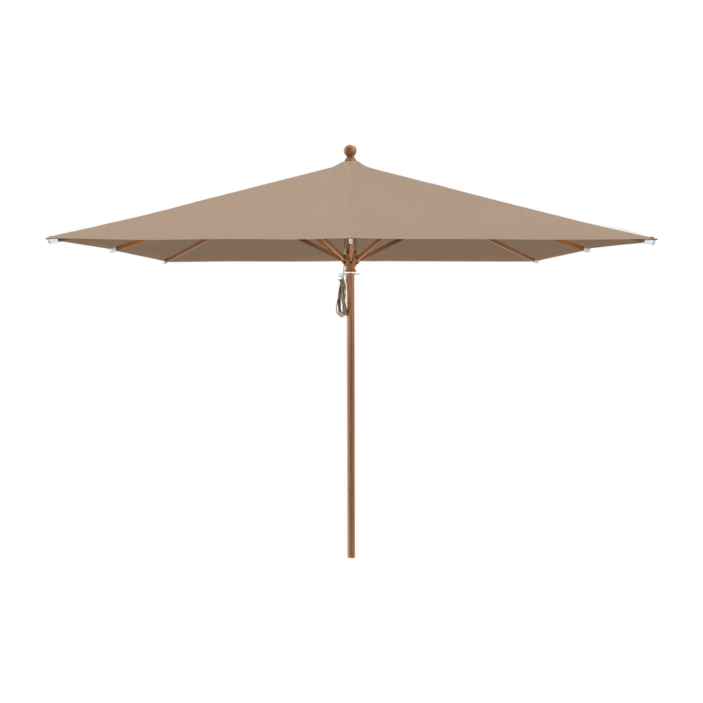 Glatz Piazza Sonnenschirm Holzoptik SQ5: 650 Camel