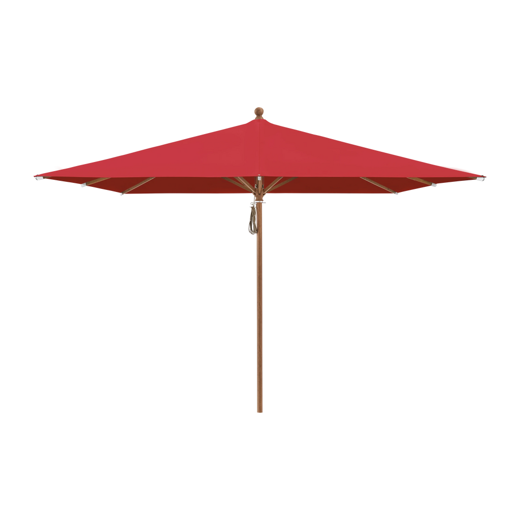 Glatz Piazza Sonnenschirm Holzoptik SQ5: 801 Campari