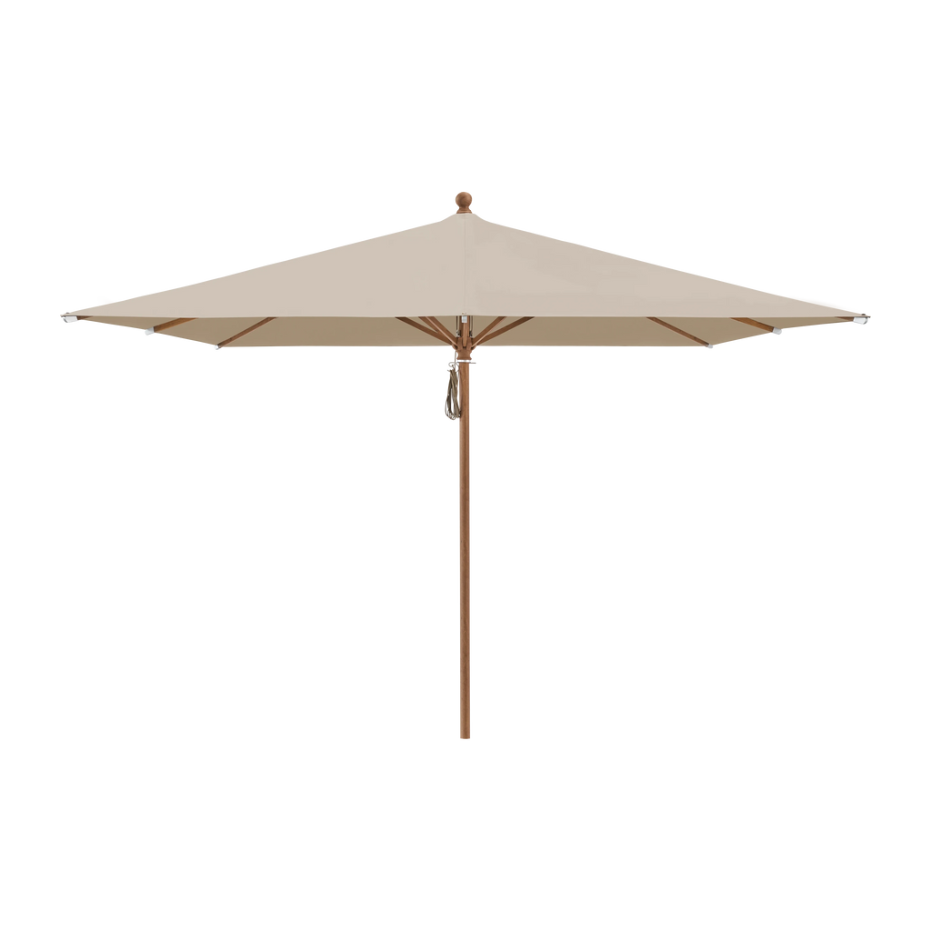 Glatz Piazza Sonnenschirm Holzoptik SQ5: 803 Linen