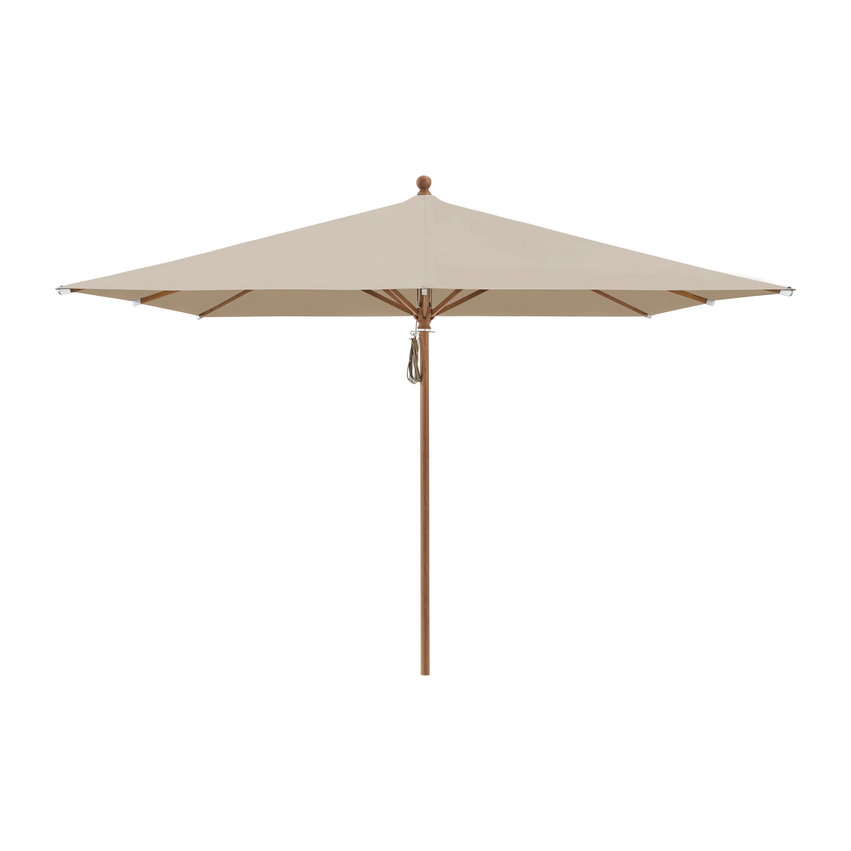 Glatz Piazza Sonnenschirm Holzoptik SQ5: 803 Linen