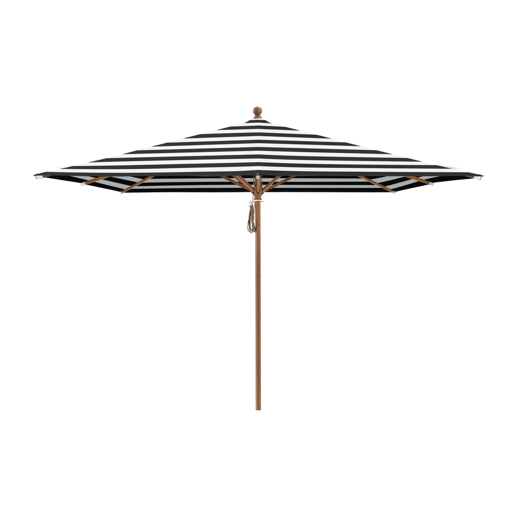 Glatz Piazza Sonnenschirm Holzoptik SQ5: 810 Black Stripe