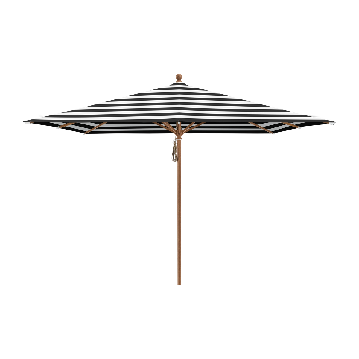 Glatz Piazza Sonnenschirm Holzoptik SQ5: 810 Black Stripe