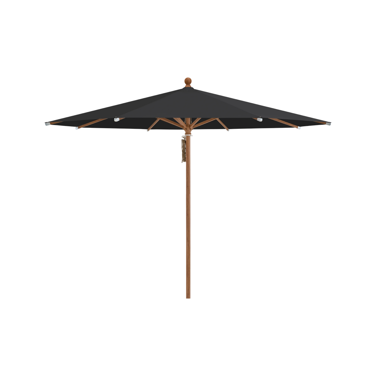 Glatz Piazza Sonnenschirm Holzoptik SQ4: 408 Black