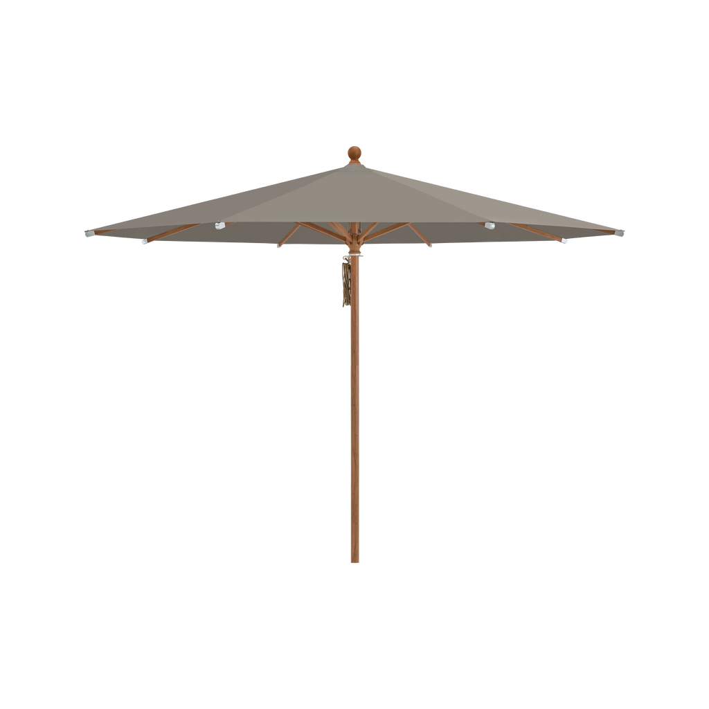 Glatz Piazza Sonnenschirm Holzoptik SQ4: 461 Taupe