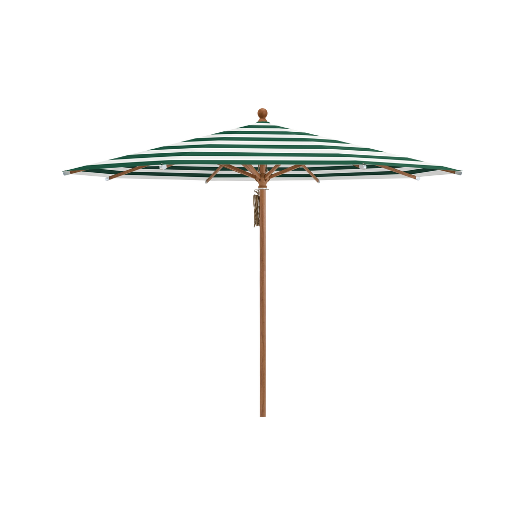Glatz Piazza Sonnenschirm Holzoptik SQ5: 589 Green Stripe