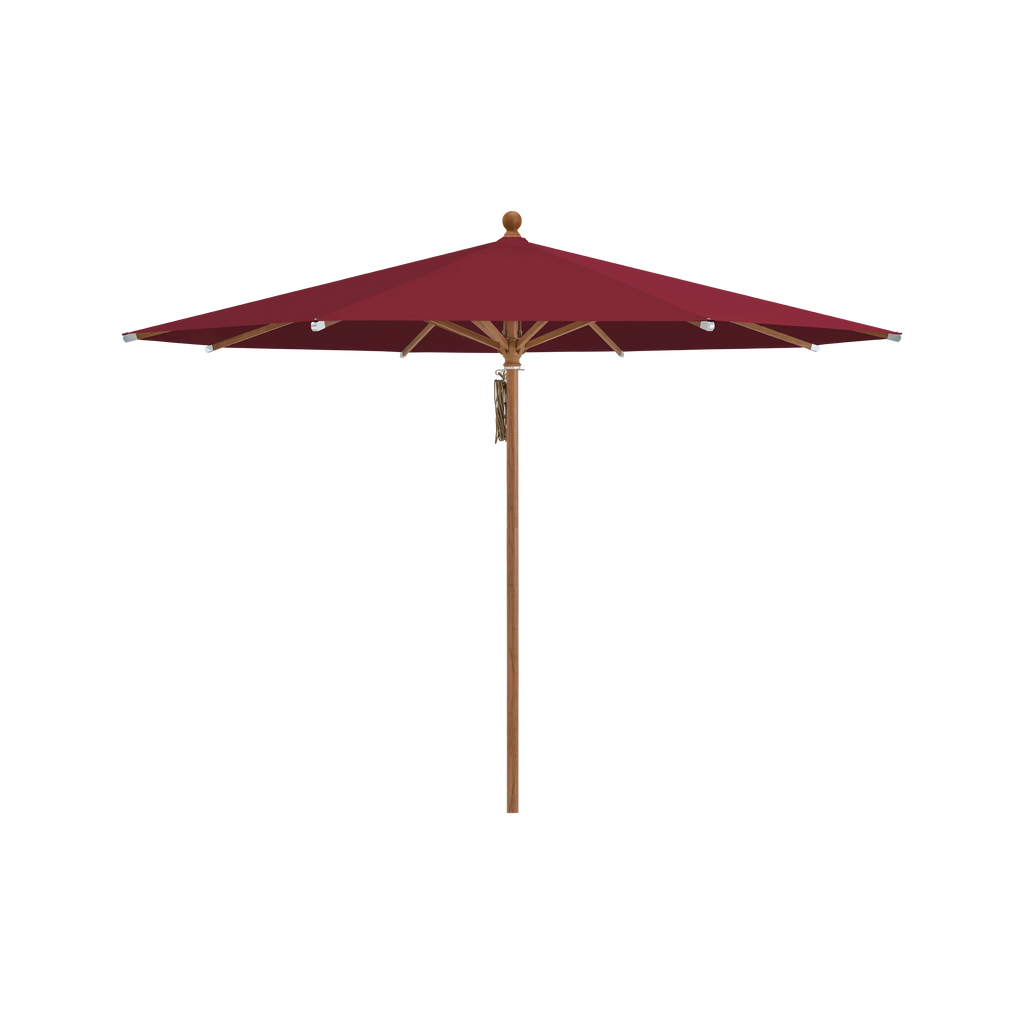 Glatz Piazza Sonnenschirm Holzoptik SQ5: 645 Burgundy