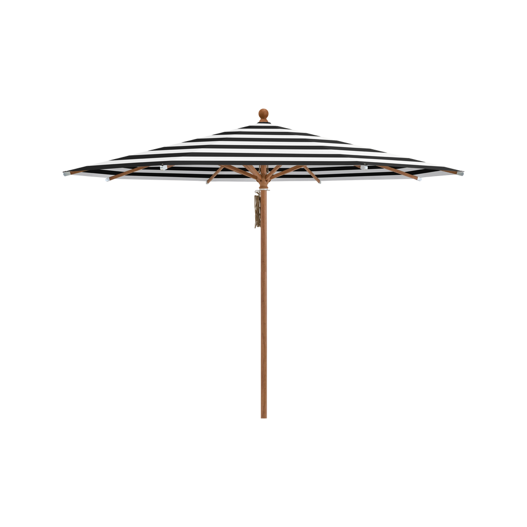 Glatz Piazza Sonnenschirm Holzoptik SQ5: 810 Black Stripe