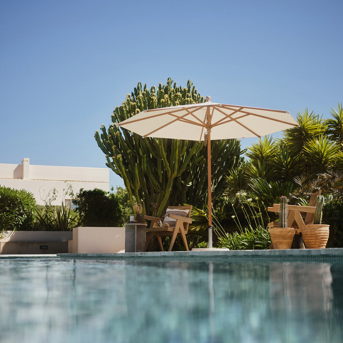 Glatz Piazza Sonnenschirm Holzoptik