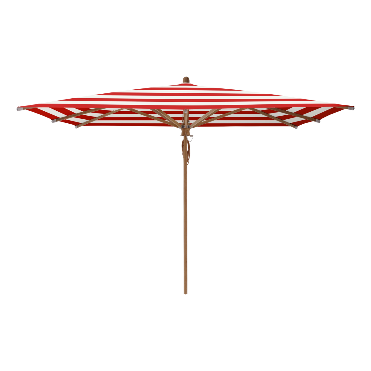 Glatz Teakwood Sonnenschirm SQ5: 800 Red Stripe