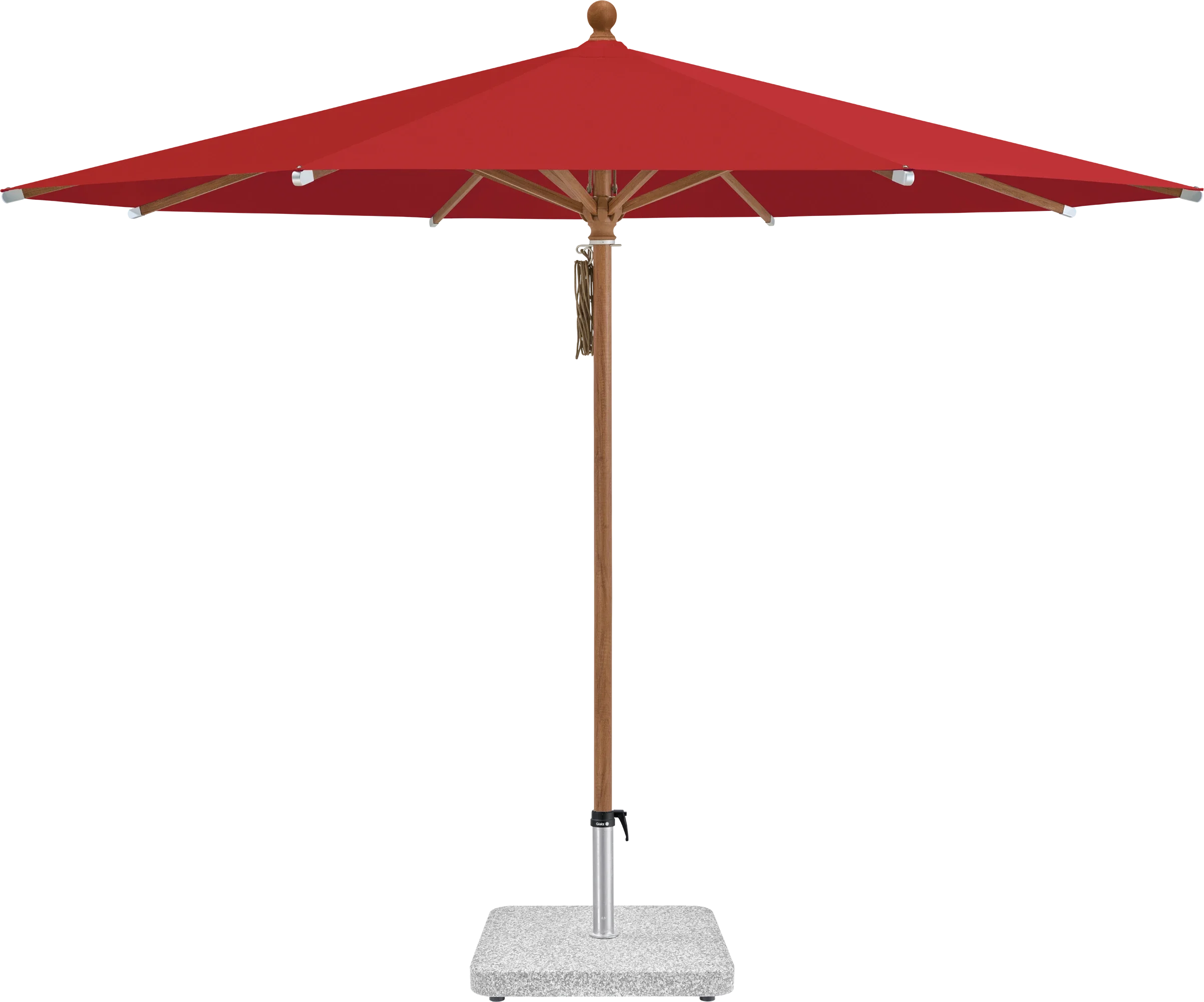 Sonnenschirm Piazza | Glatz – ⌀250cm SQ4: 403 Carmine