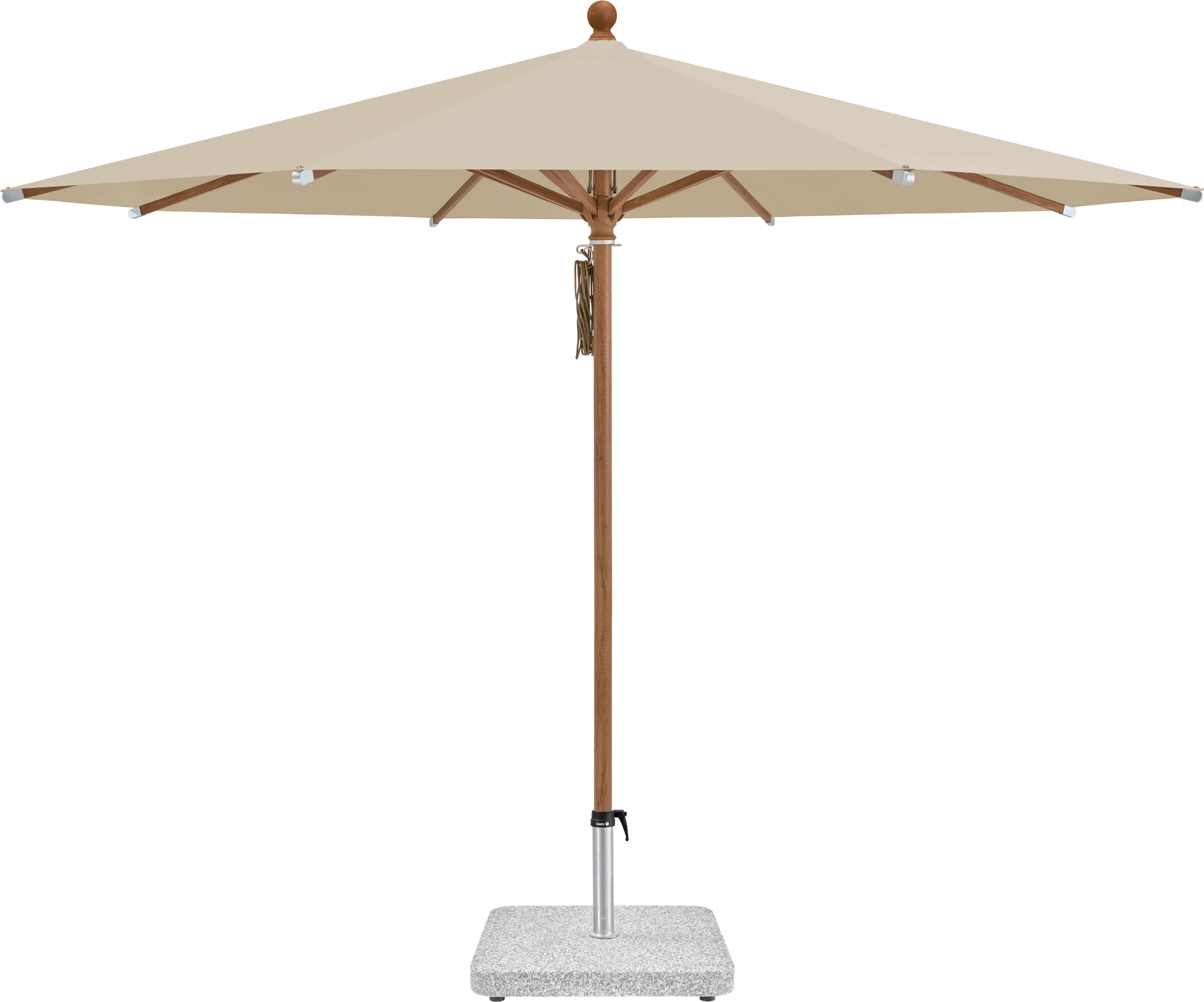 Sonnenschirm Piazza | Glatz – ⌀250cm SQ4: 422 Cream