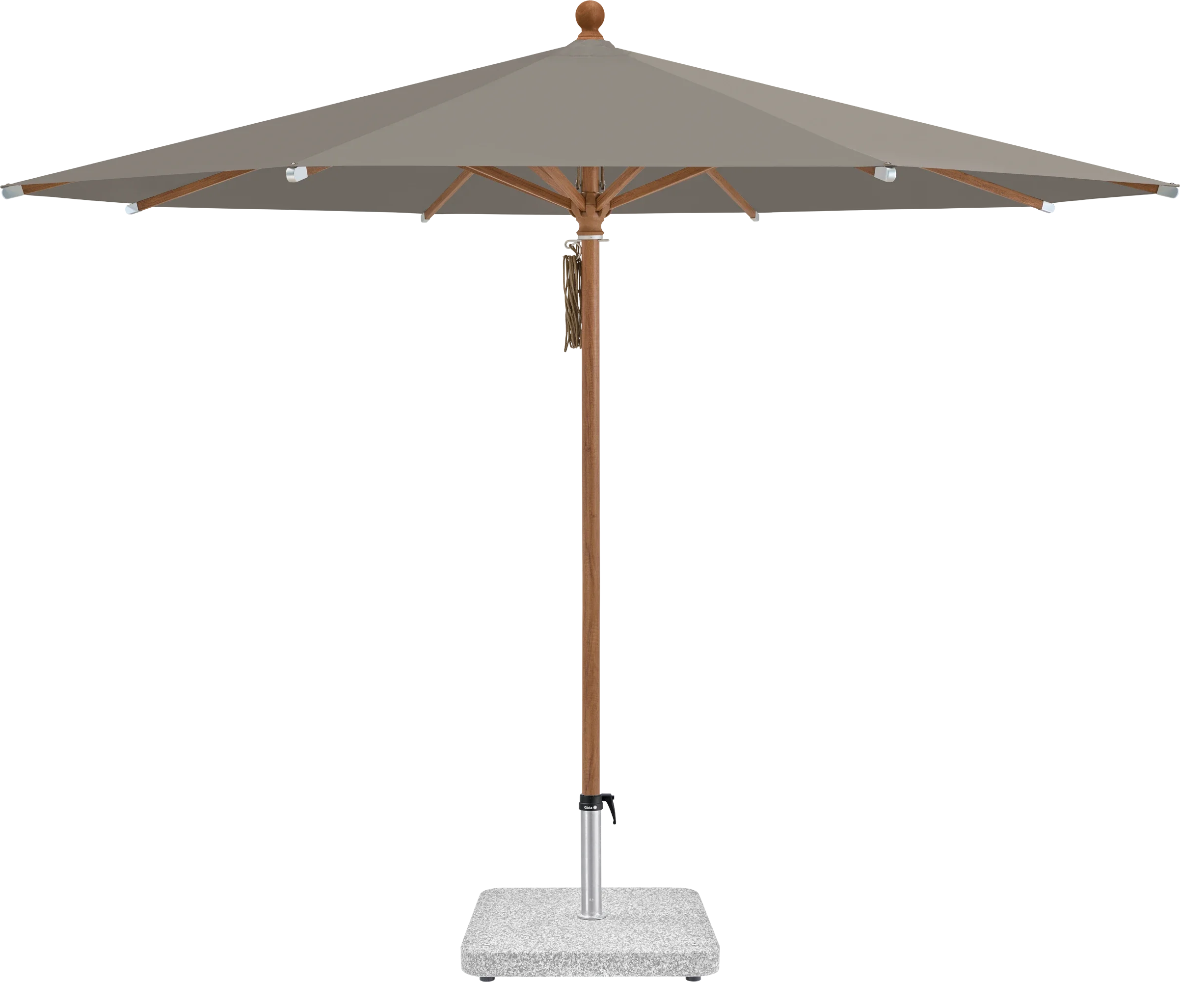 Sonnenschirm Piazza | Glatz – ⌀250cm SQ4: 461 Taupe