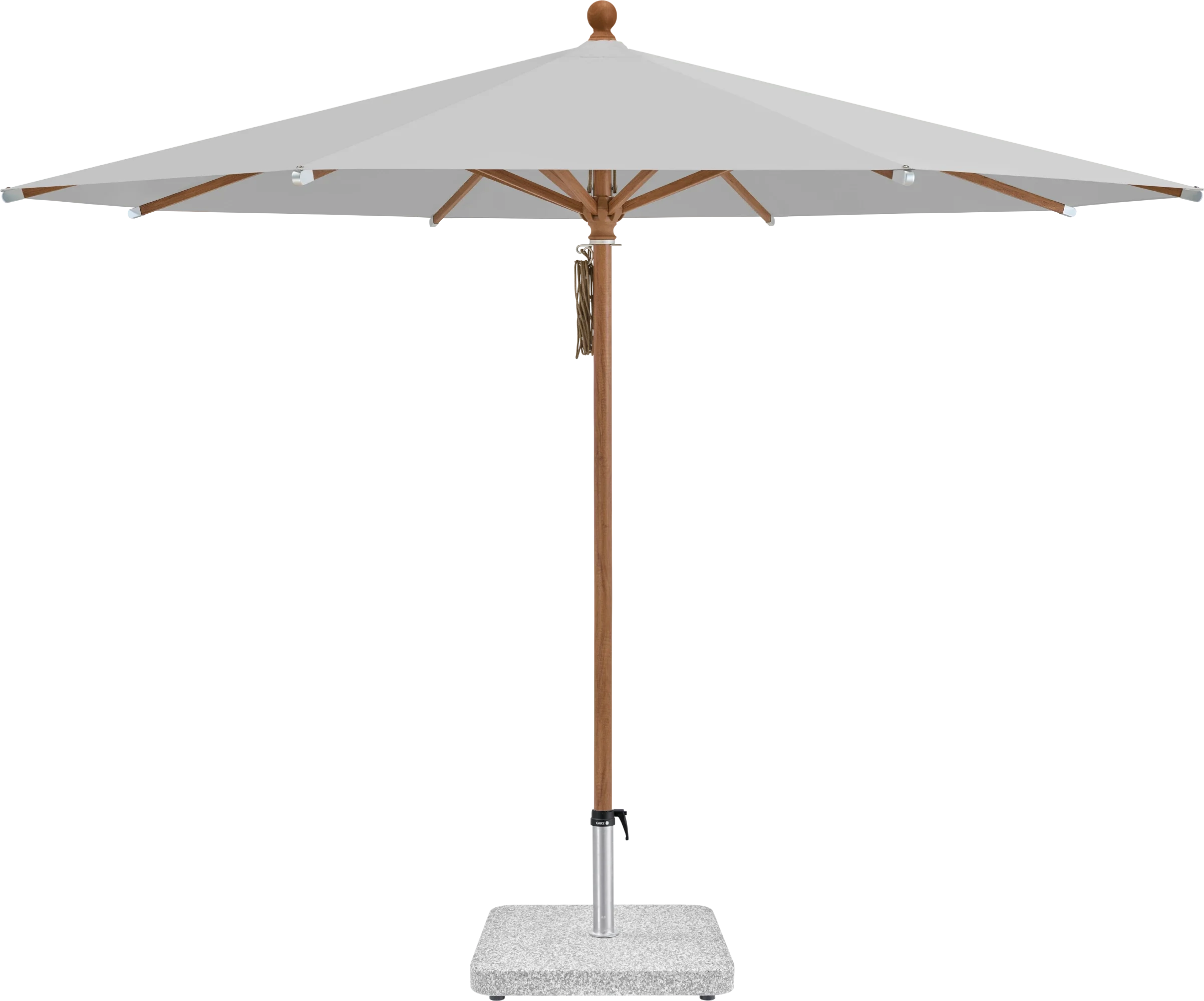 Sonnenschirm Piazza | Glatz – ⌀250cm SQ5: 501 Granite