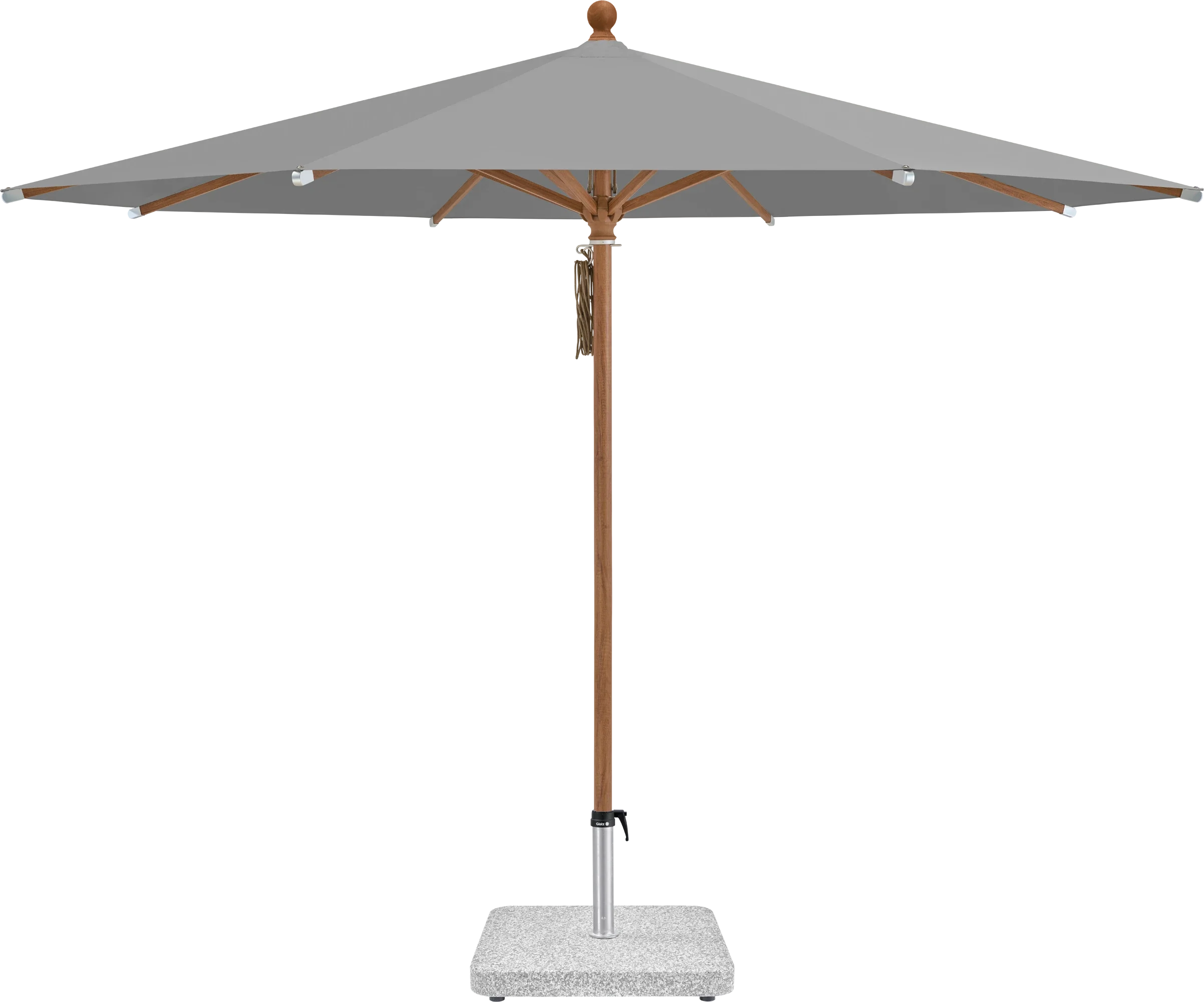 Sonnenschirm Piazza | Glatz – ⌀250cm SQ5: 509 Slate