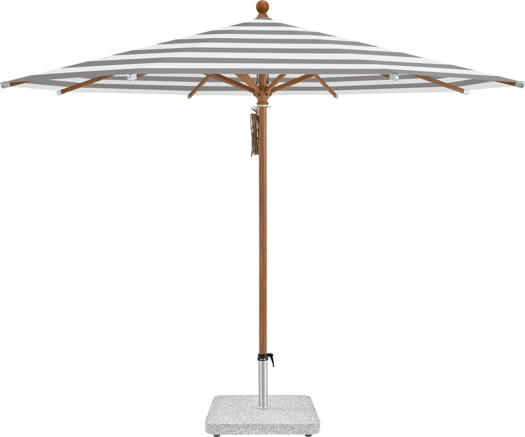 Sonnenschirm Piazza | Glatz – ⌀250cm SQ5: 570 Steel Stripe